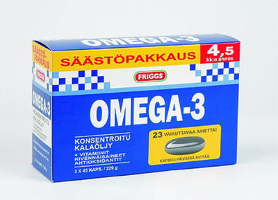 FRIGGS OMEGA-3 SÄÄSTÖPAKKAUS